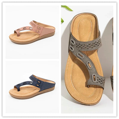 Zapatos Casuales Planos para Mujer con Costura de Cuero y Metal - Image 19