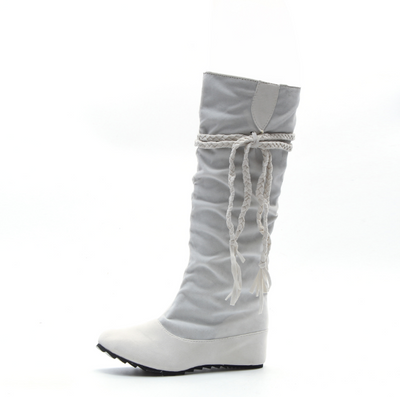 Botas Altas de Tacón para Mujer con Borlas - Talla Grande - Image 9