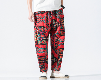 Pantalón Tradicional Chino de Cintura Alta con Detalle de Linterna - Image 4