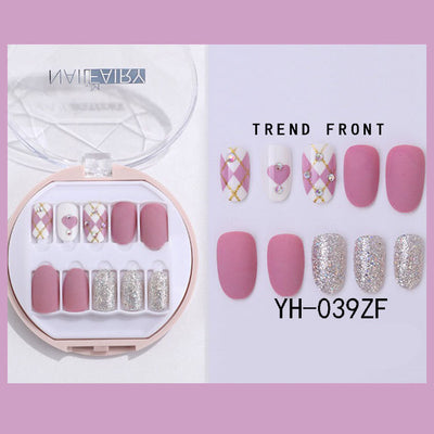 Uñas Postizas Coreanas Removibles Waterproof - Set 30 Piezas Manicura Instantánea - Image 24