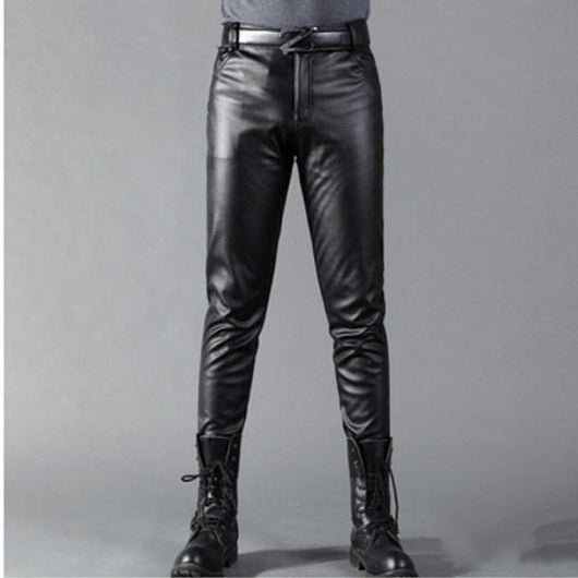 Pantalones Skinny de Cuero Coreano para Hombre con Máximo Estiramiento - Image 6