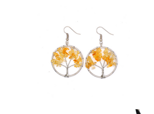 Pendientes Árbol de los Deseos con Cristales Naturales - Image 2