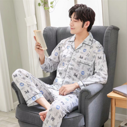 Pijama de Algodón Tejido para Hombre - Conjunto de Descanso - Image 15