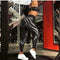 Pantalones de Yoga Estampado Rayas Blanco y Negro