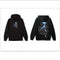 Sudadera con capucha estampada de cuello redondo oversize