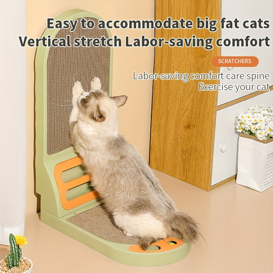 Rascador Vertical en L para Gatos - Tabla Resistente y Duradera