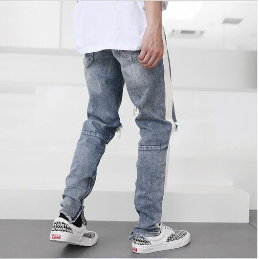 Jeans Slim Vintage con Rotos en Rodillas - Estilo Urbano Juvenil - Image 9