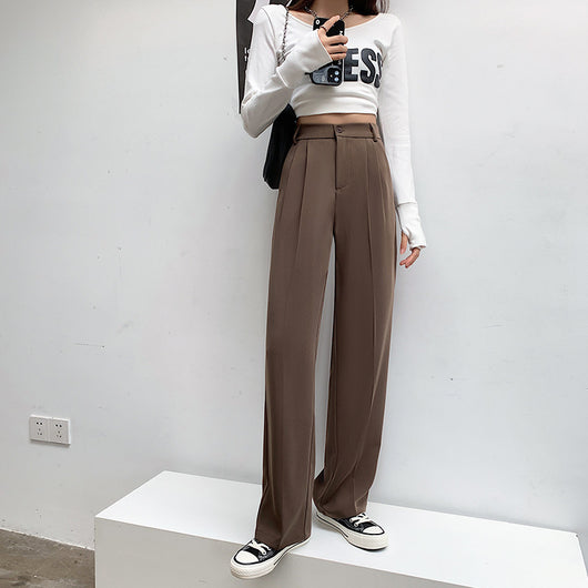 Pantalones Rectos Holgados en Beige - Estilo Casual Moderno - Image 6