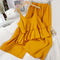 Pantalones Anchos de Nueve Puntos para Mujer - Conjunto de Dos Piezas