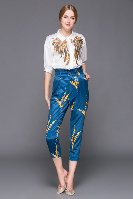 Conjunto de Camisa y Pantalón Bordado - Image 5