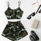 Conjunto de Dos Piezas Camuflado de Cintura Alta Sexy Estilo Europeo