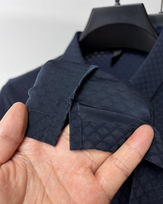 Polo Manga Corta Ice Silk Waffle para Hombre - Image 18