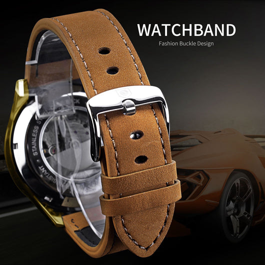 Reloj Automático Deportivo para Hombre con Correa de Cuero - Image 25
