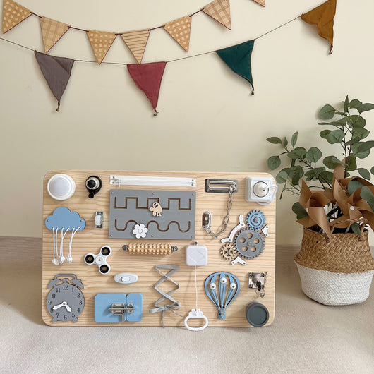 Tablero Educativo Montessori para Bebés con Accesorios de Aprendizaje - Image 10