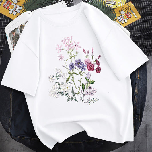 Blusa Estampado Floral Blanca Manga Corta - Image 21