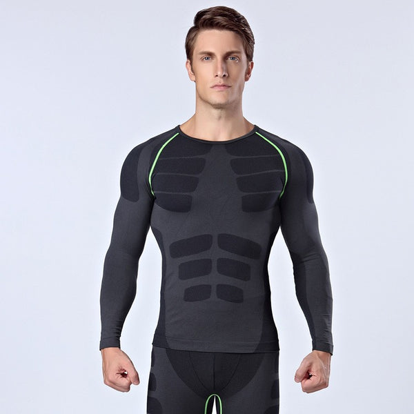 Camiseta de Manga Larga Reductora Instantánea para Hombre
