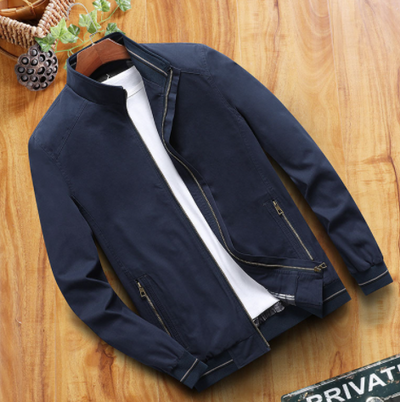 Chaqueta Deportiva Casual de Algodón Lavado Oversize para Hombre Talla Grande - Image 6