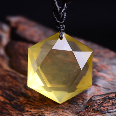 Colgante Hexagrama de Citrina Natural - Image 3