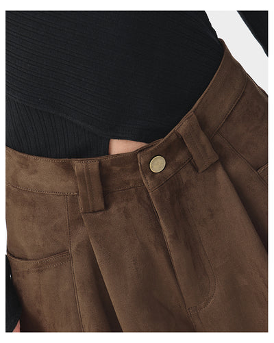Pantalones Anchos Retro Vintage Marrón para Mujer - Estilo Casual Holgado - Image 33