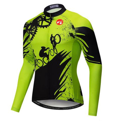 Camisetas de Ciclismo Personalizables para Hombre con Forro Térmico - Image 2