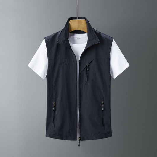 Chaleco de Piel de Conejo para Hombre - Abrigo Casual Outdoor - Image 23
