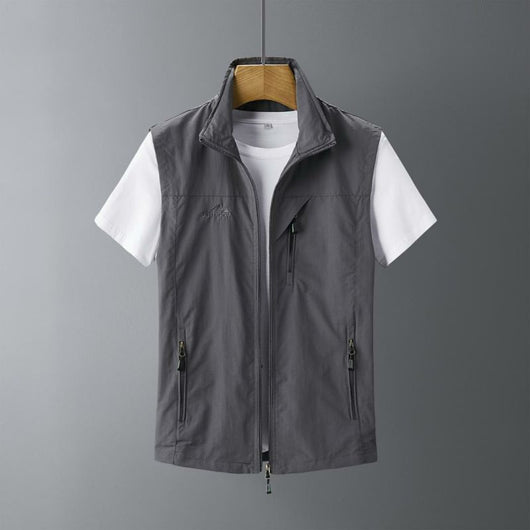 Chaleco de Piel de Conejo para Hombre - Abrigo Casual Outdoor - Image 19