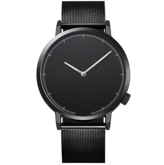Reloj de Cuarzo Minimalista Unisex con Malla Grabada - Image 3