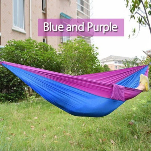 Hamaca de Camping Portátil - Hamaca Doble de Paracaídas para Aventuras al Aire Libre - Image 15