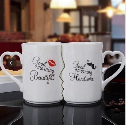 Juego de Tazas de Cerámica para Parejas