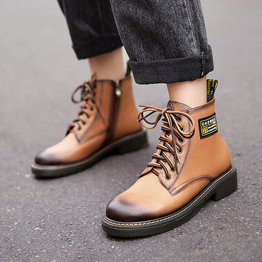 Botas Cortas Rosa para Mujer con Aumento de Altura Interno