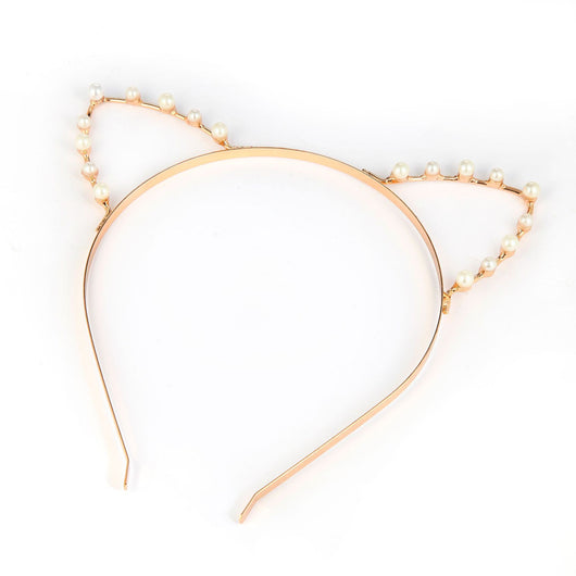 Diadema Perla Orejas de Gato