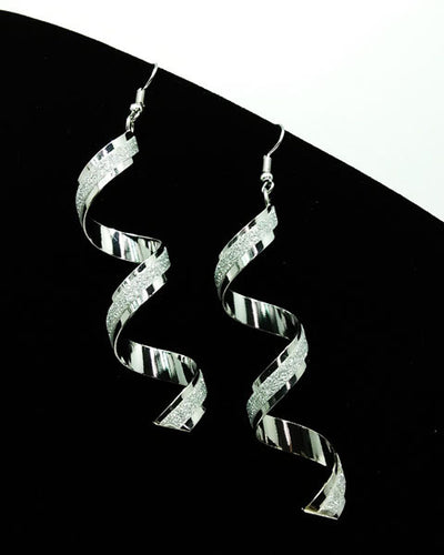 Aretes Largos Espiral Retorcidos Punk para Mujer - Joyería Charm Elegante - Image 11