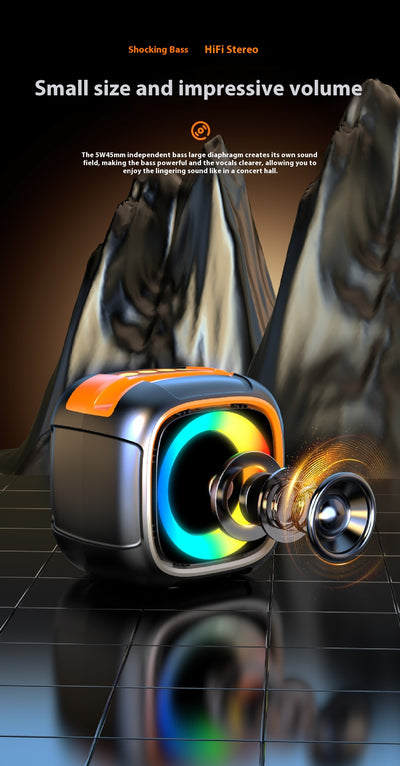 Parlante Bluetooth Portátil con Luces LED para Exteriores - Image 11