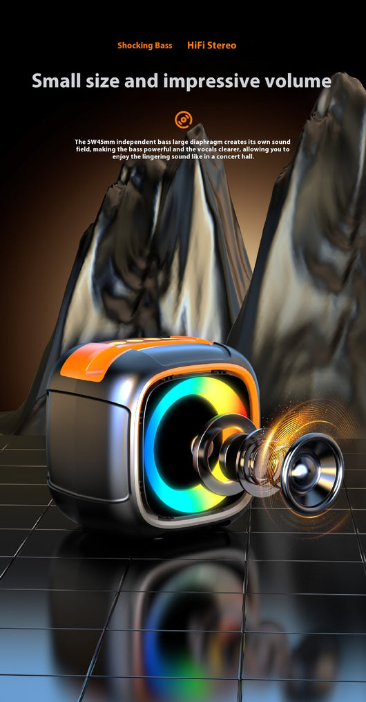 Parlante Bluetooth Portátil con Luces LED para Exteriores - Image 11