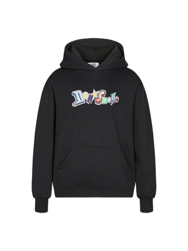 Sudadera con Capucha Estampado de Logo Street Text Stitching - Image 11