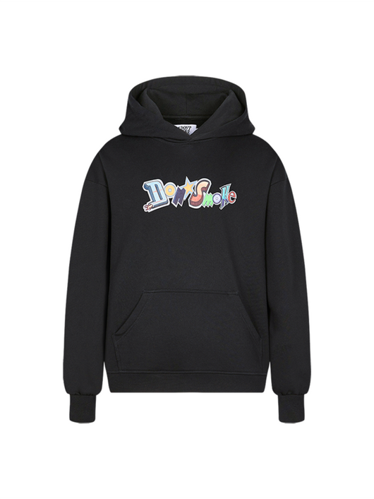 Sudadera con Capucha Estampado de Logo Street Text Stitching - Image 11