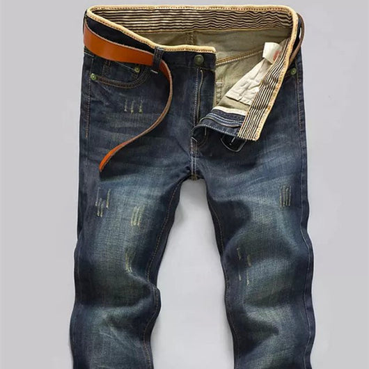 Pantalones Retro Clásicos de Corte Recto para Hombre - Image 4