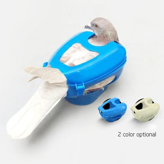 Soporte Fijo para Palomas Mensajeras - Comedero Medicado Ligero Azul