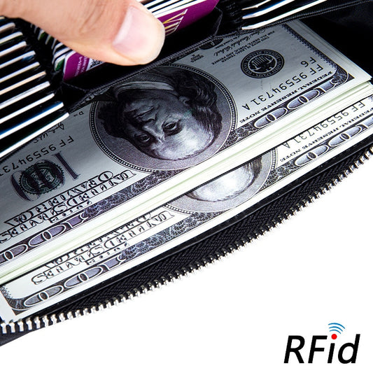 Billetera Larga de Cuero Genuino para Hombre con Protección RFID y 36 Compartimentos - Image 2