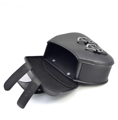 Alforjas de Cuero PU para Motocicleta - Bolsas Laterales Resistentes - Image 4