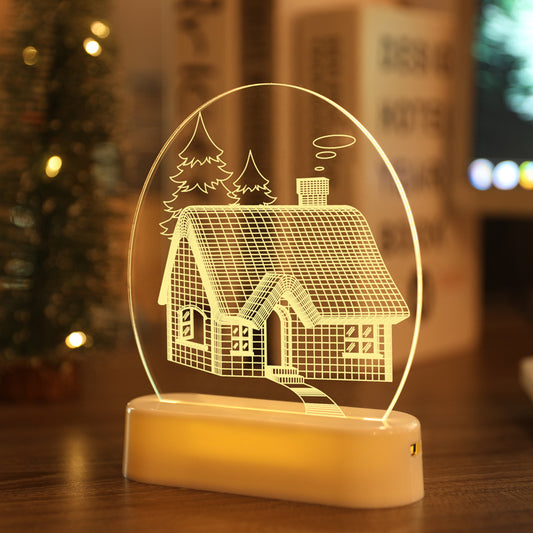 Luces LED Navideñas Santa Claus 3D - Decoración Navideña USB y Batería