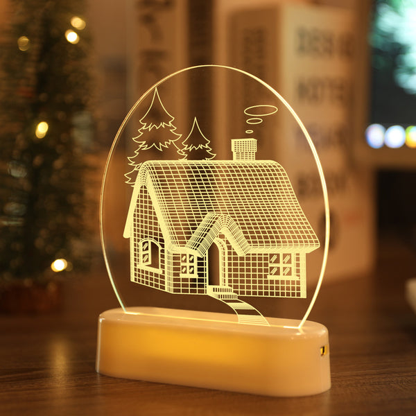 Luces LED Navideñas Santa Claus 3D - Decoración Navideña USB y Batería
