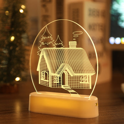 Luces LED Navideñas Santa Claus 3D - Decoración Navideña USB y Batería