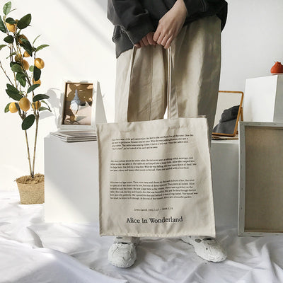 Bolsa de Lona para Mujer con Estampado de Cuento de Hadas - Bolsa de Compras Diaria - Image 9