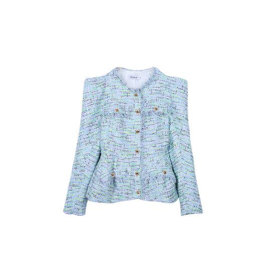 Abrigo Corto de Tweed para Mujer - Image 9
