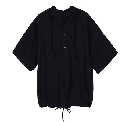 Camisa Holgada con Capucha y Hombros Caídos - Image 10