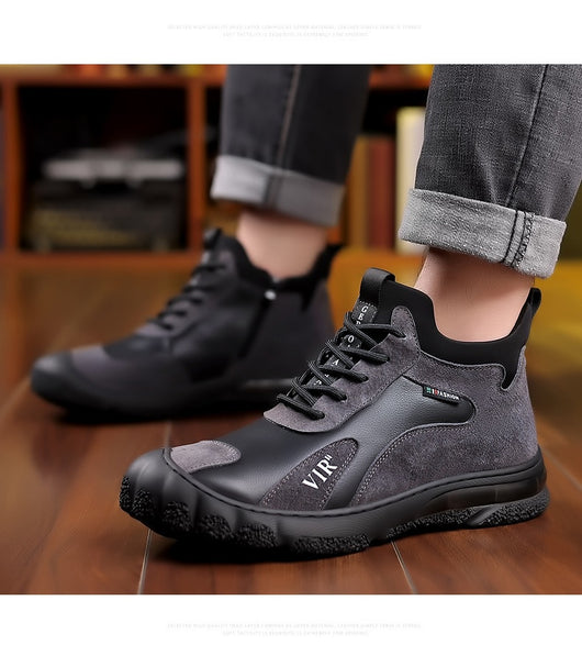 Botas de Senderismo Acolchadas Térmicas para Hombre - Caña Alta Forrada en Polar - Image 12