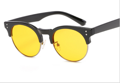 Gafas de Espejo Plano Unisex con Marco Retro Efecto Madera - Image 10