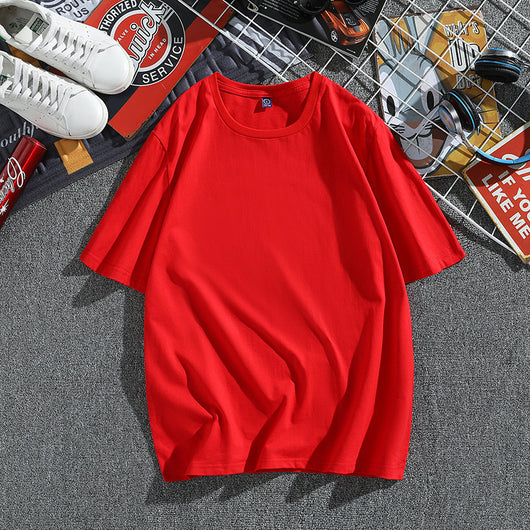 Camiseta Hombre Algodón Puro Manga Corta Suelta Estilo Coreano - Image 13