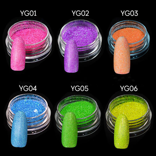 Polvo Neón Mágico para Uñas